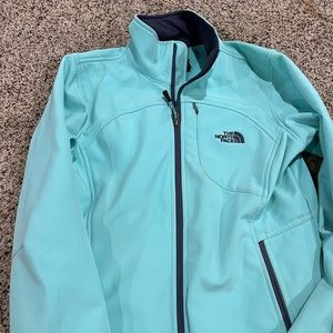 North Face zip up Tiffany Blue
